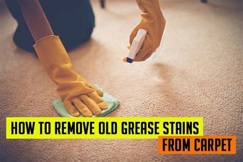 removing old grease stains